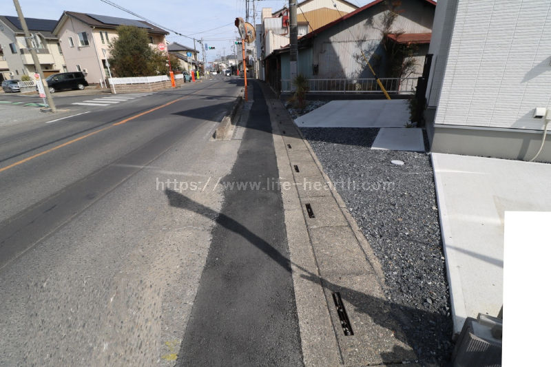 北側接道道路状況
