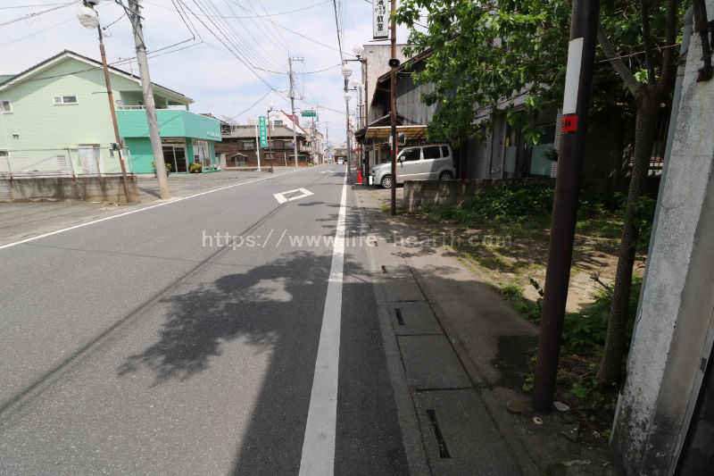 北側接道道路状況