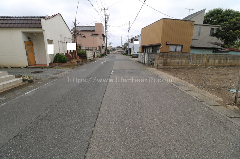 南側接道道路状況
