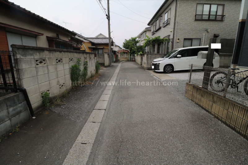 北側接道道路状況
