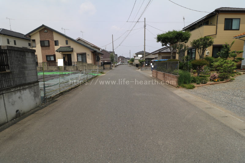 北側接道道路状況