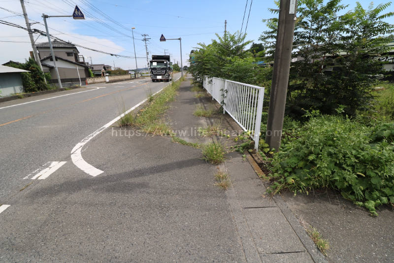 北側接道道路状況