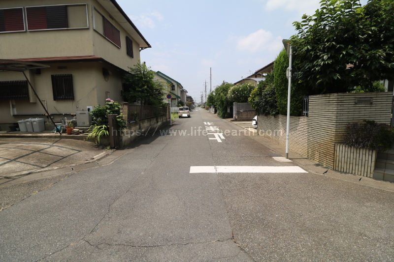 北側接道道路状況
