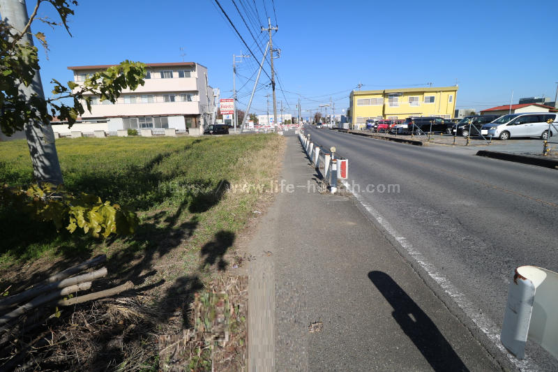 東側接道道路状況