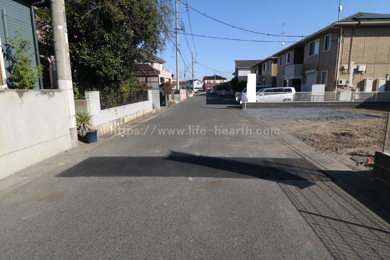 北側接道道路状況