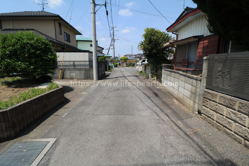 南側接道道路状況