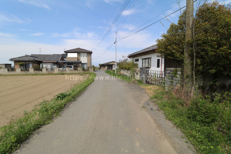 西側接道道路状況