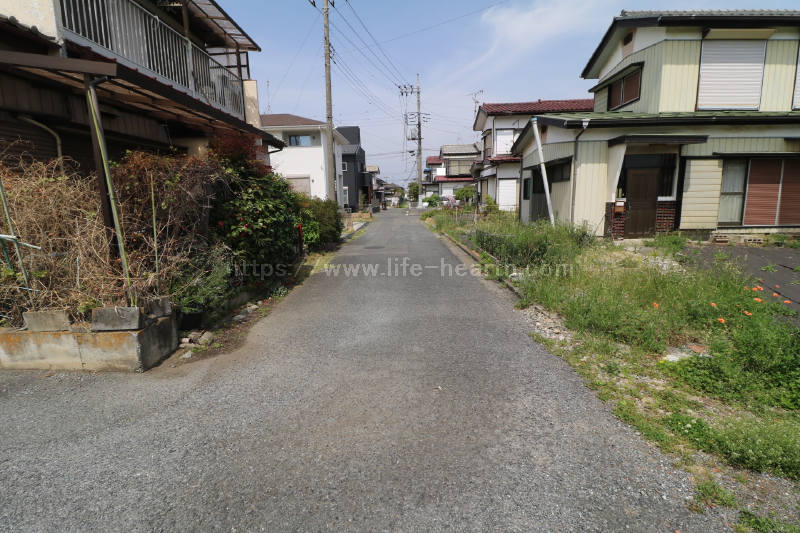 西側接道道路状況