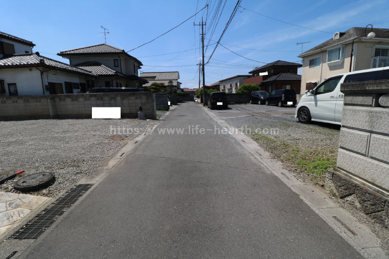 北側接道道路状況