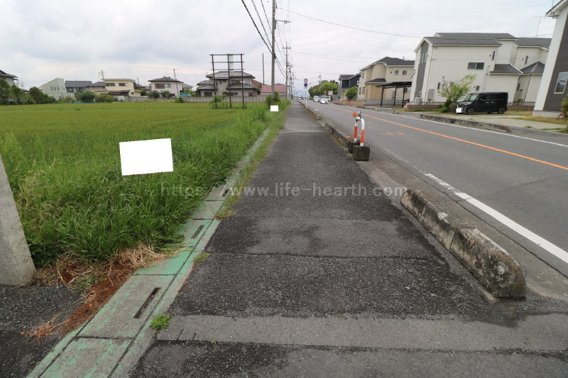 西側接道道路状況