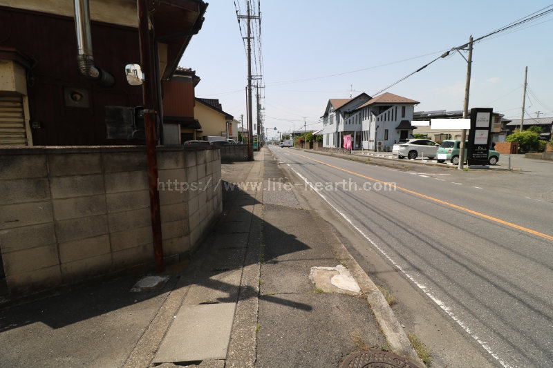 北側接道道路状況