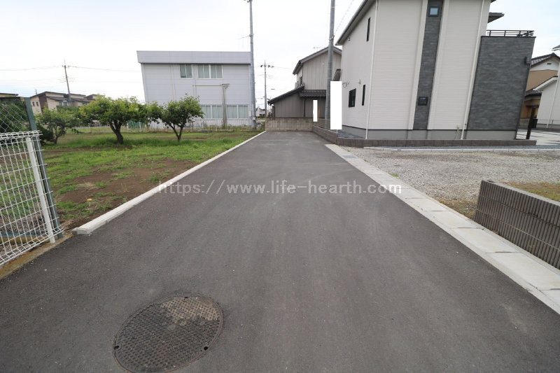 北側接道道路状況