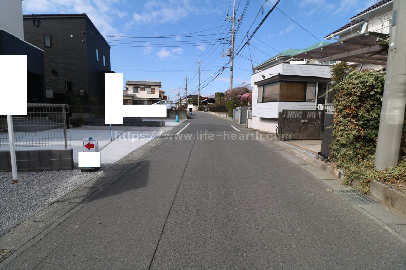 北側接道道路状況