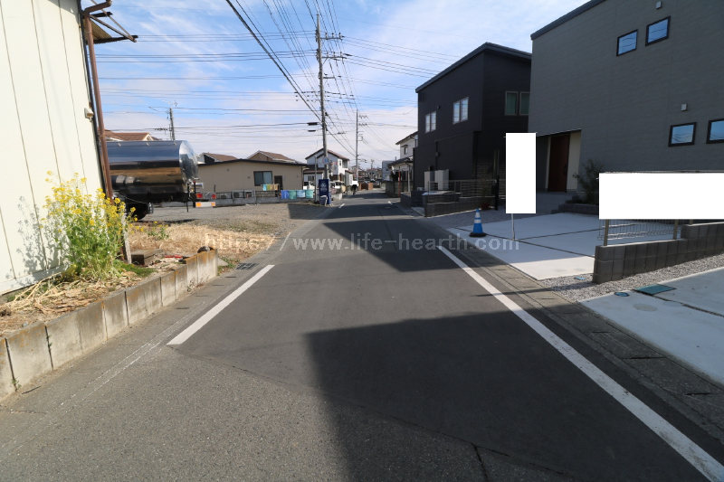 北側接道道路状況