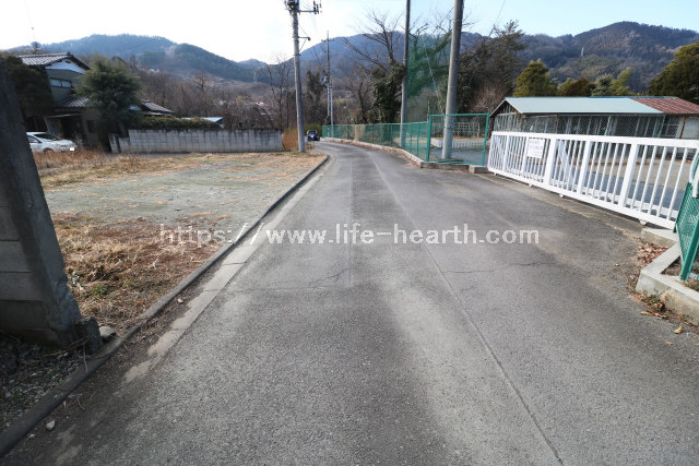 北側接道道路状況