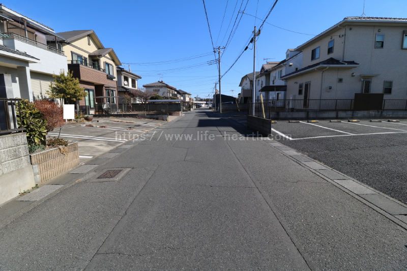 南側接道道路状況