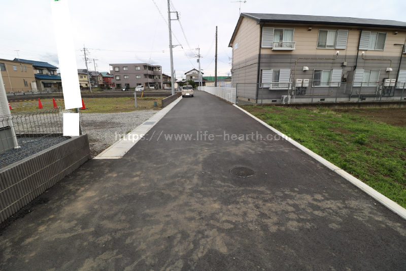 北側接道道路状況