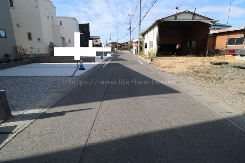 北側接道道路状況