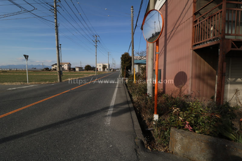 西側接道道路状況