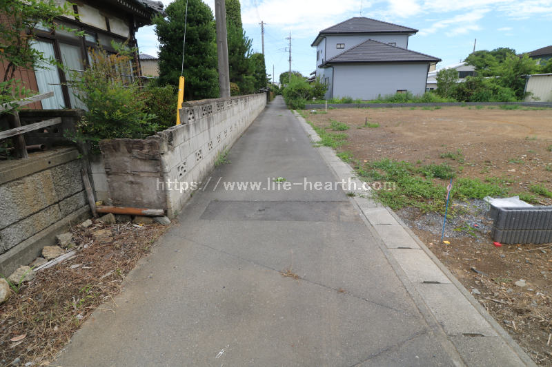 北側接道道路状況
