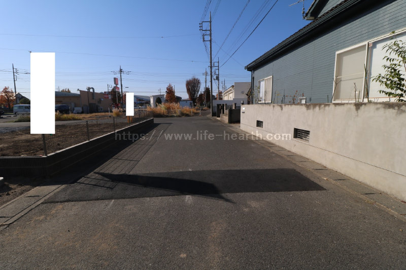 北側接道道路状況