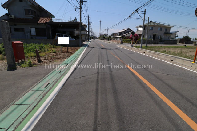 北側接道道路状況