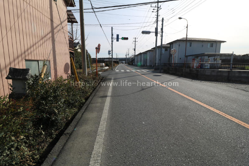 西側接道道路状況