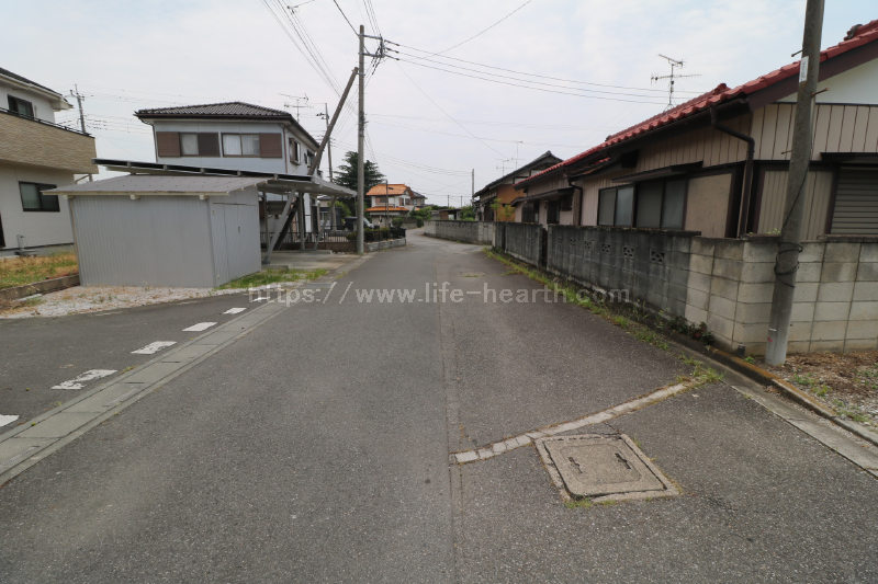 北側接道道路状況