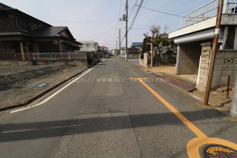 北側接道道路状況