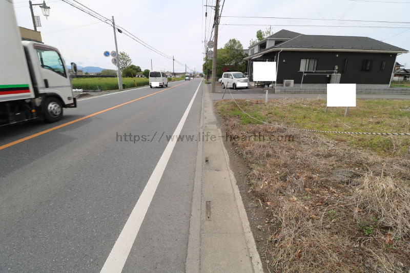 南側接道道路状況
