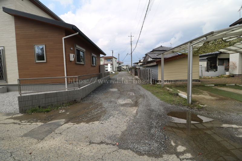 北側接道道路状況