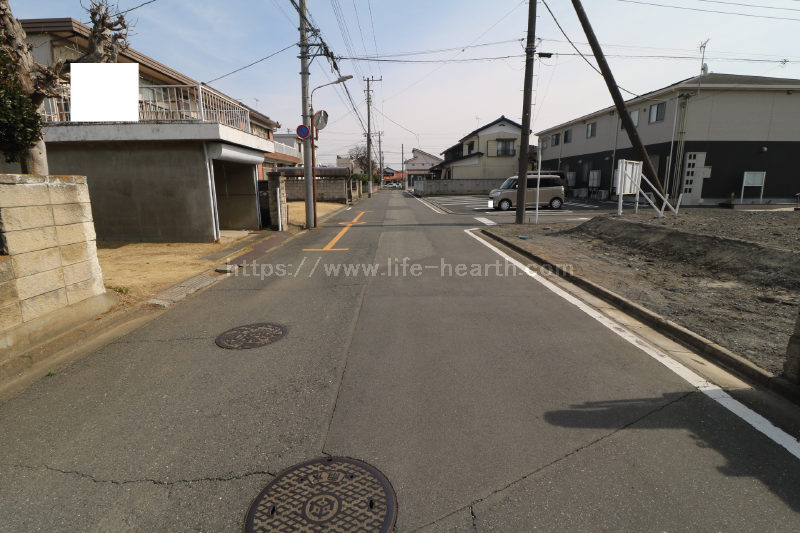 北側接道道路状況