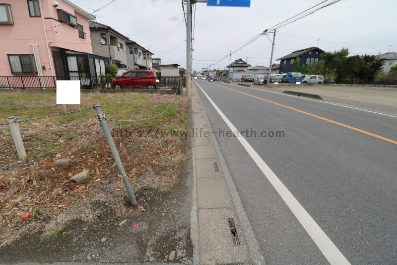 南側接道道路状況