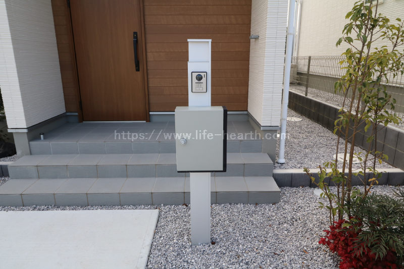 外構機能門柱有り