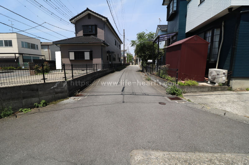 北側接道道路状況