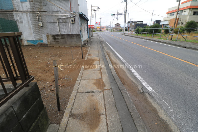 北側接道道路状況