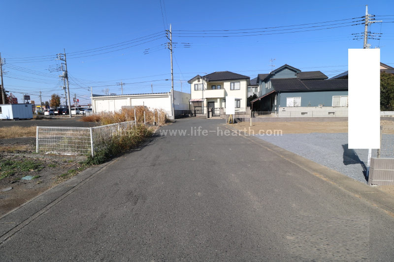 西側接道道路状況