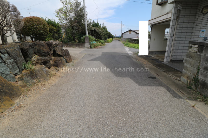 北側接道道路状況
