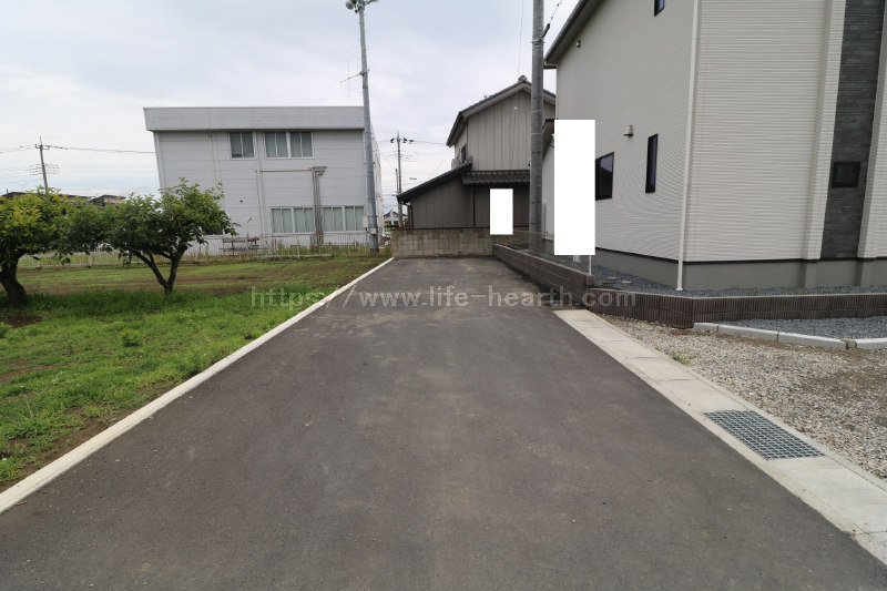 北側接道道路状況