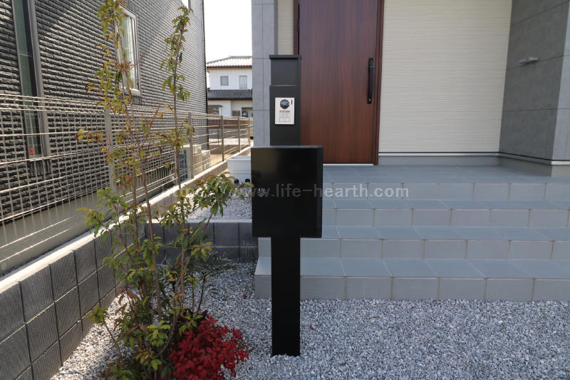 外構機能門柱有り