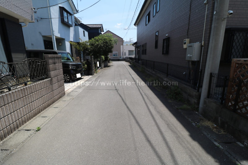 北側接道道路状況