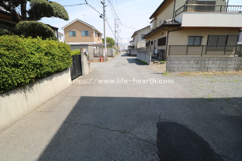 北側接道道路状況