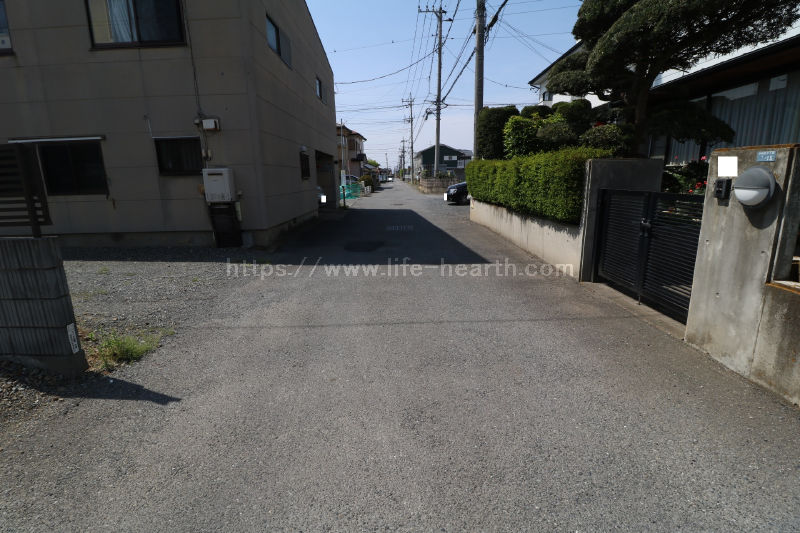北側接道道路状況