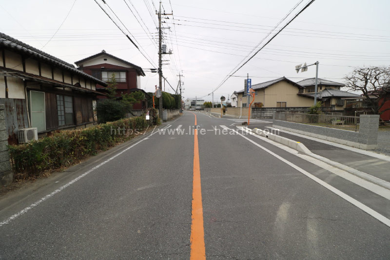 北側接道道路状況