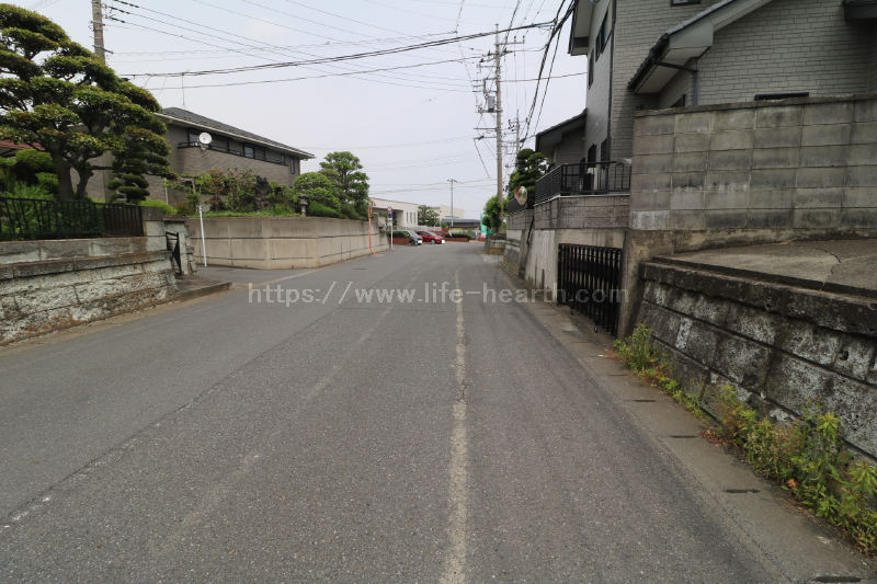 北側接道道路状況