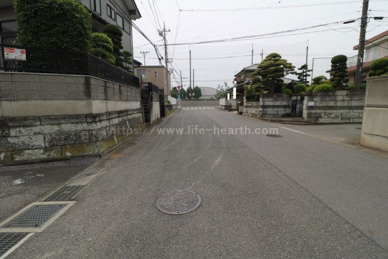 北側接道道路状況