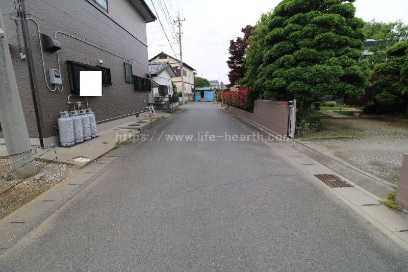 北側接道道路状況