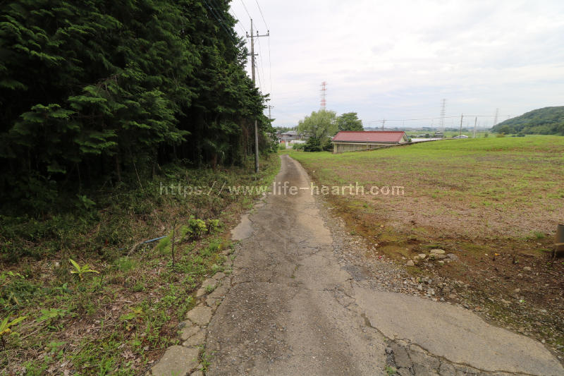 西側接道道路状況