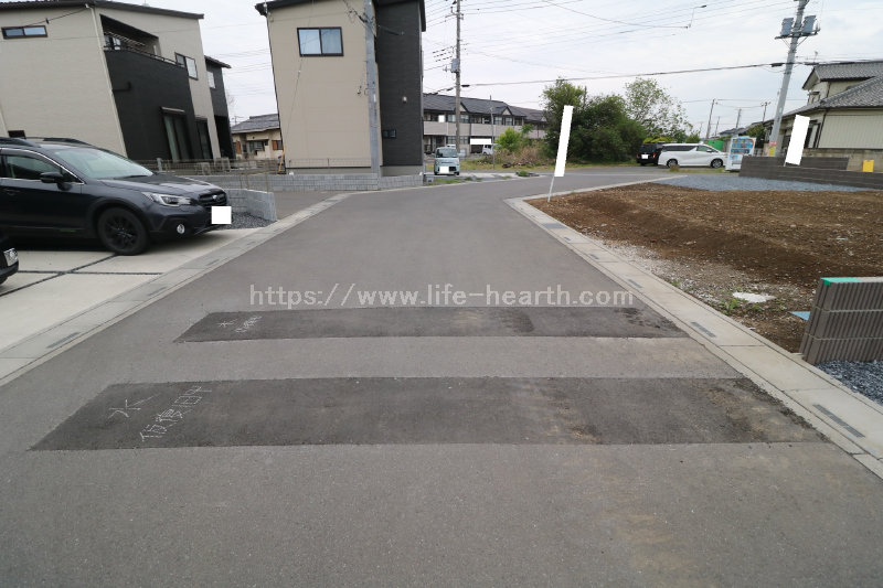 北側接道道路状況