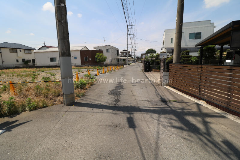 北側接道道路状況
